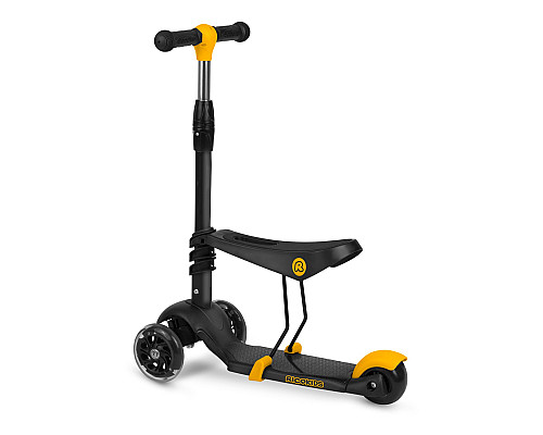 Самокат дитячий триколісний Ricokids Cubi чорно-помаранчевий