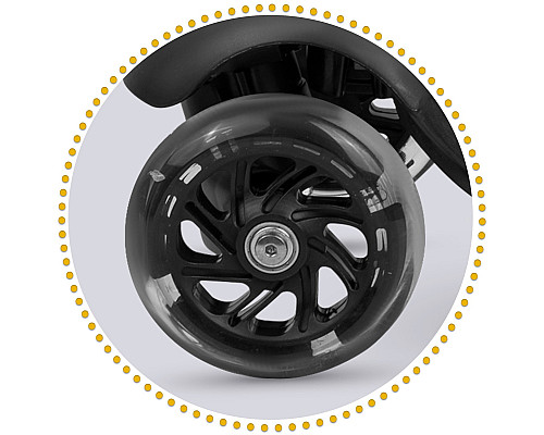 Самокат дитячий триколісний Ricokids Cubi чорно-помаранчевий