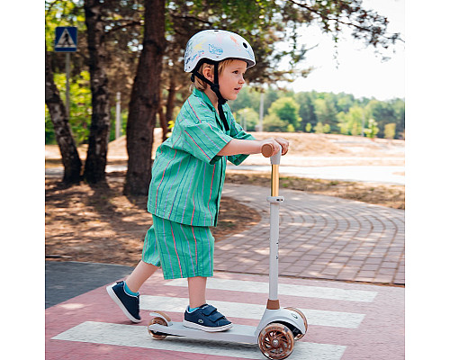 Дитячий самокат Lionelo JESSY - сіро-коричневий