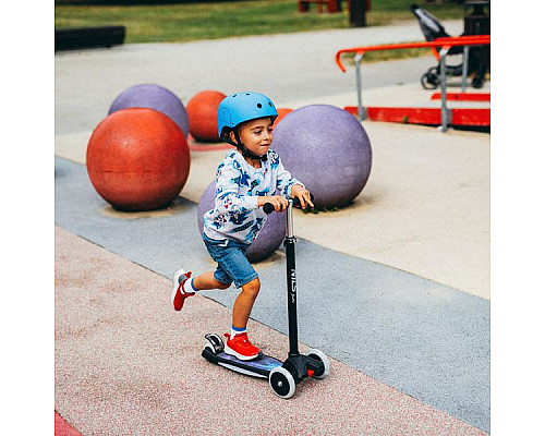 Самокат дитячий триколісний NILS FUN HLB1310 чорний