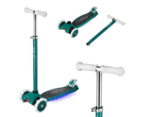 Самокат дитячий триколісний NILS FUN HLB1310 зелений