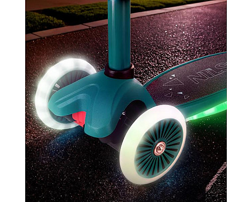 Самокат дитячий триколісний NILS FUN HLB1310 зелений