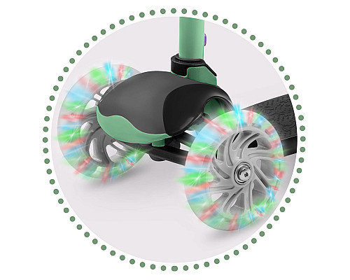 Дитячий самокат триколісний Ricokids Loco зелений