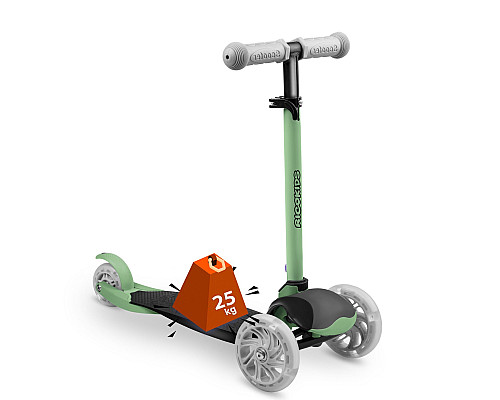 Дитячий самокат триколісний Ricokids Loco зелений