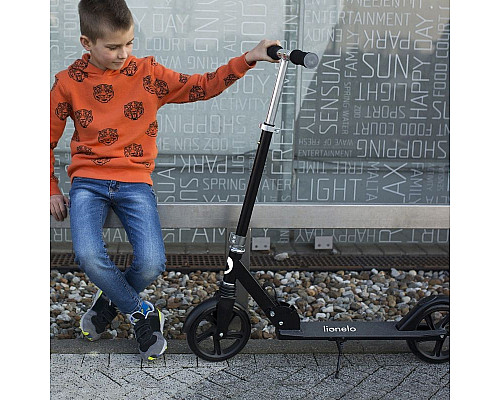 Дитячий самокат Lionelo Luca BLACK GRAPHITE