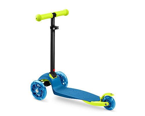 Дитячий самокат триколісний Ricokids Loco блакитно-зелений
