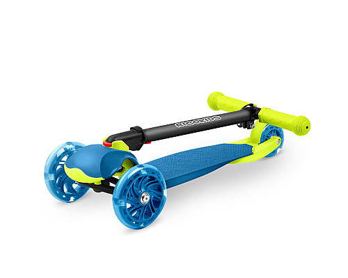 Дитячий самокат триколісний Ricokids Loco блакитно-зелений