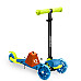 Дитячий самокат триколісний Ricokids Loco блакитно-зелений