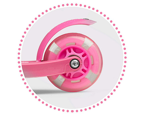 Самокат дитячий триколісний Ricokids Loco рожевий