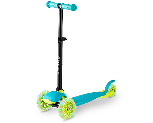 Дитячий самокат триколісний Ricokids Loco бірюзовий