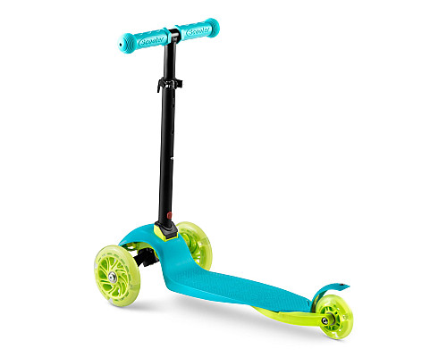 Дитячий самокат триколісний Ricokids Loco бірюзовий
