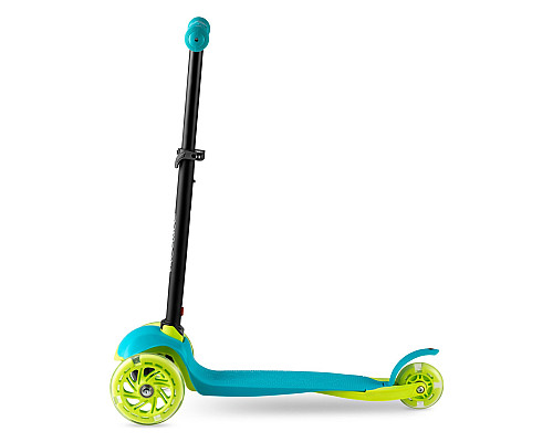 Дитячий самокат триколісний Ricokids Loco бірюзовий