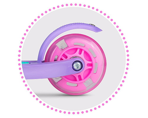 Самокат дитячий триколісний Ricokids Loco бірюзово-рожевий