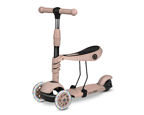 Самокат дитячий триколісний Ricokids Todi бежевий
