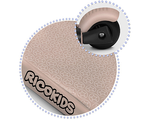 Самокат дитячий триколісний Ricokids Todi бежевий