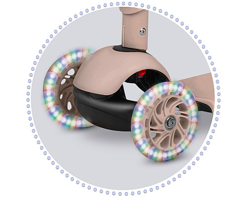 Самокат дитячий триколісний Ricokids Todi бежевий