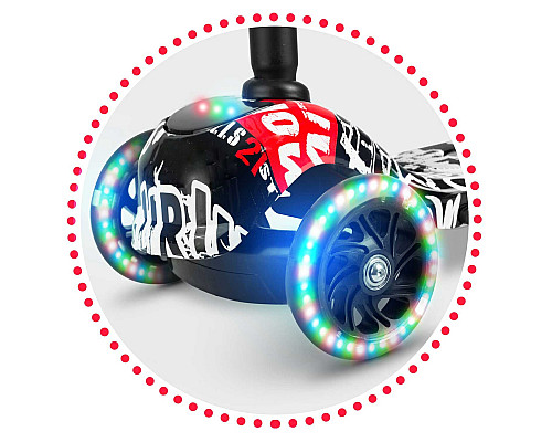 Самокат дитячий триколісний Ricokids Piko чорний