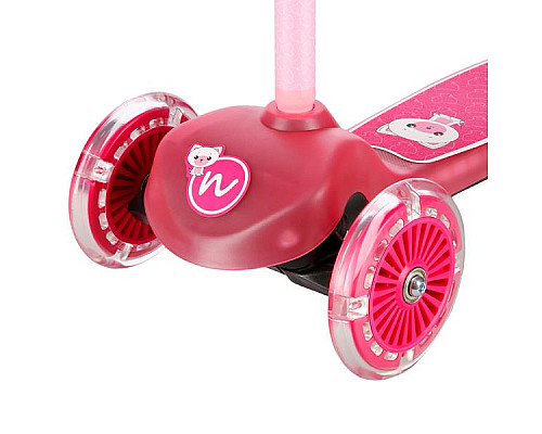 Самокат дитячий триколісний NILS FUN HLB001 рожевий
