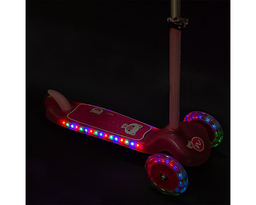 Самокат дитячий триколісний NILS FUN HLB001 рожевий