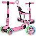 Дитячий самокат триколісний Ricokids Todi рожевий