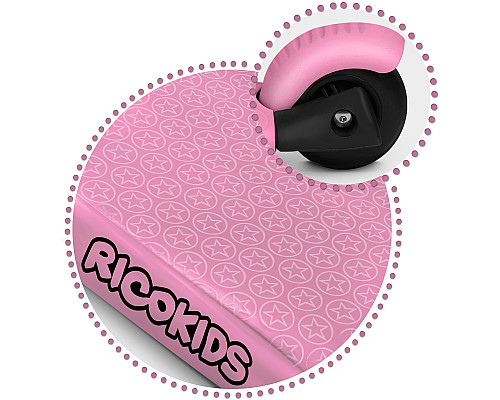 Дитячий самокат триколісний Ricokids Todi рожевий