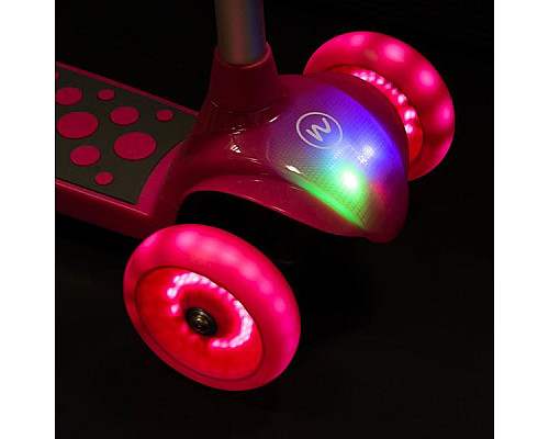 Самокат дитячий триколісний NILS FUN HLB02 рожевий