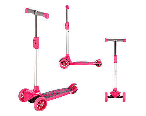 Самокат дитячий триколісний NILS FUN HLB02 рожевий