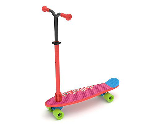 Самокат-скейтборд дитячий Chillafish Skatieskootie 2в1 червоний