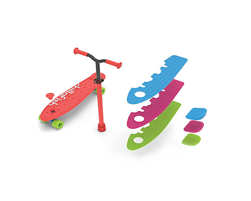 Самокат-скейтборд дитячий Chillafish Skatieskootie 2в1 червоний
