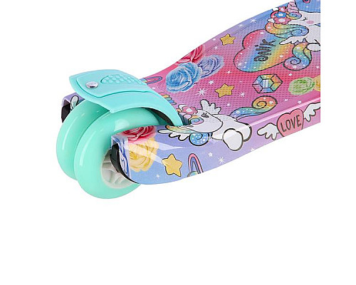 Самокат дитячий триколісний NILS FUN HLB15A м'ятний