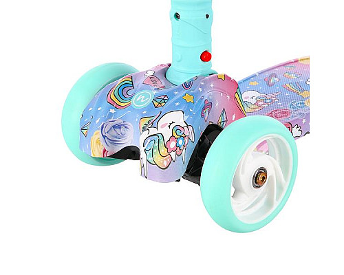 Самокат дитячий триколісний NILS FUN HLB15A м'ятний