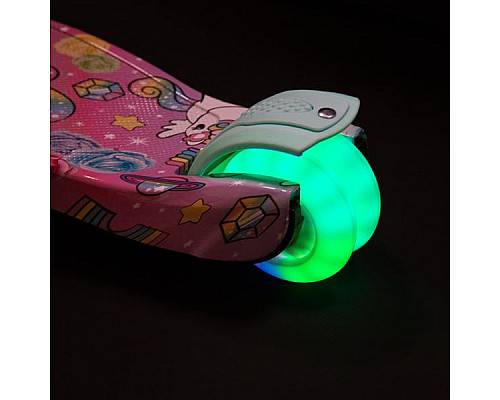 Самокат дитячий триколісний NILS FUN HLB15A м'ятний