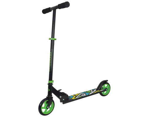 Самокат Schildkröt City Scooter RunAbout 145, чорно-зелений