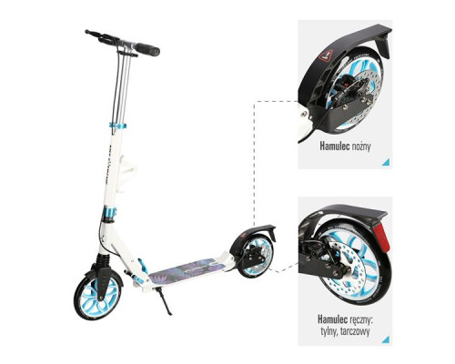 Самокат NILS EXTREME HM2040T білий