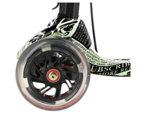 Самокат чотирьохколісний HLB11 MULTI NILS EXTREME - зелено-чорний