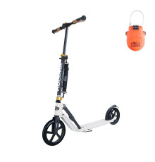Самокат Hudora BigWheel Style 230, біло-чорний