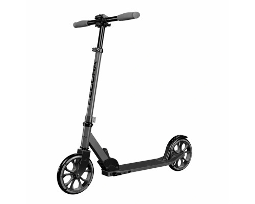 Самокат HUDORA BigWheel Up 200, чорно-сірий