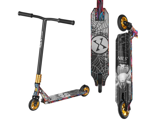 Самокат трюковий NILS EXTREME HS221 SPIDER PRO чорний