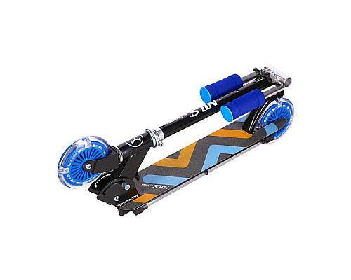 Самокат складний Nils Extreme HD025, чорно-синій