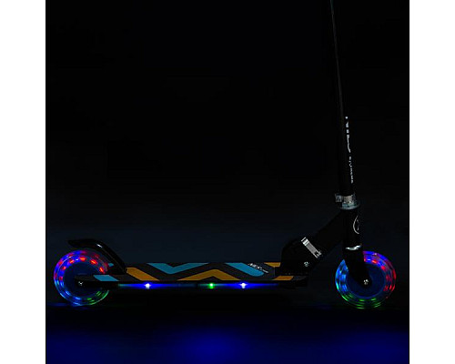 Самокат складний Nils Extreme HD025, чорно-синій