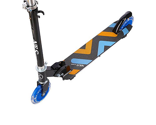 Самокат складний Nils Extreme HD025, чорно-синій