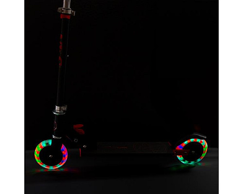 Самокат складний Nils Extreme HD120L, чорно-червоний