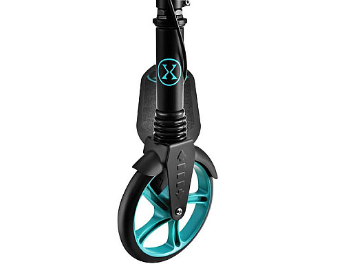 Самокат складний Nils Extreme HM124T, чорно-блакитний