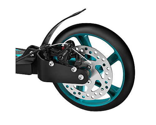 Самокат складний Nils Extreme HM124T, чорно-блакитний