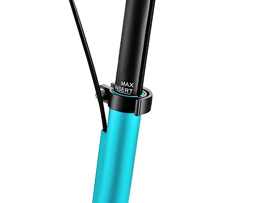 Самокат складний Nils Extreme HM124T, чорно-блакитний