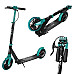 Самокат складний NILS EXTREME HM181T, чорно-зелений