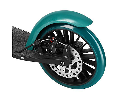 Самокат складний NILS EXTREME HM181T, чорно-зелений