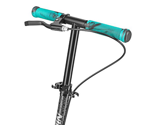 Самокат складний Nils Extreme HM183, чорно-блакитний