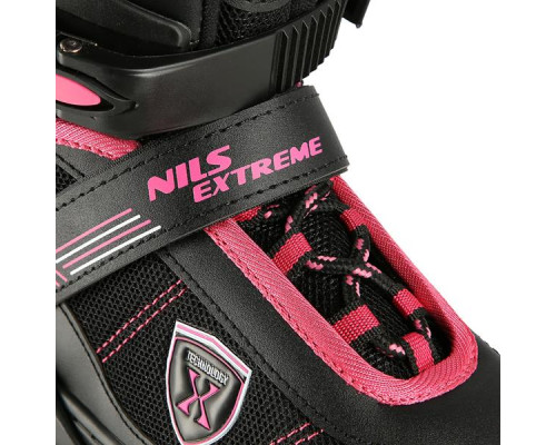 NA19088 BLACK-PINK SIZE M (35-38) IN-LINE SKATES NILS EXTREME
