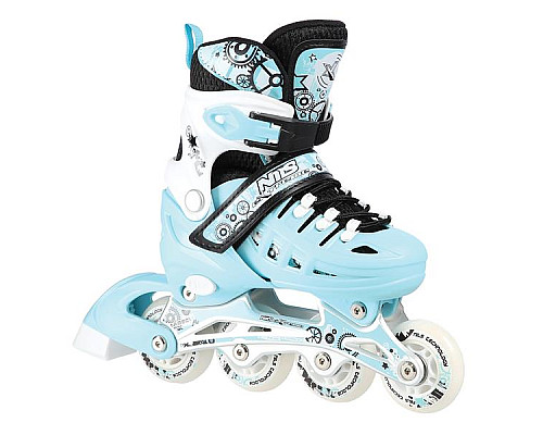 Роликові ковзани 4в1 NILS EXTREME NH10905 розмір S 31-34, блакитні